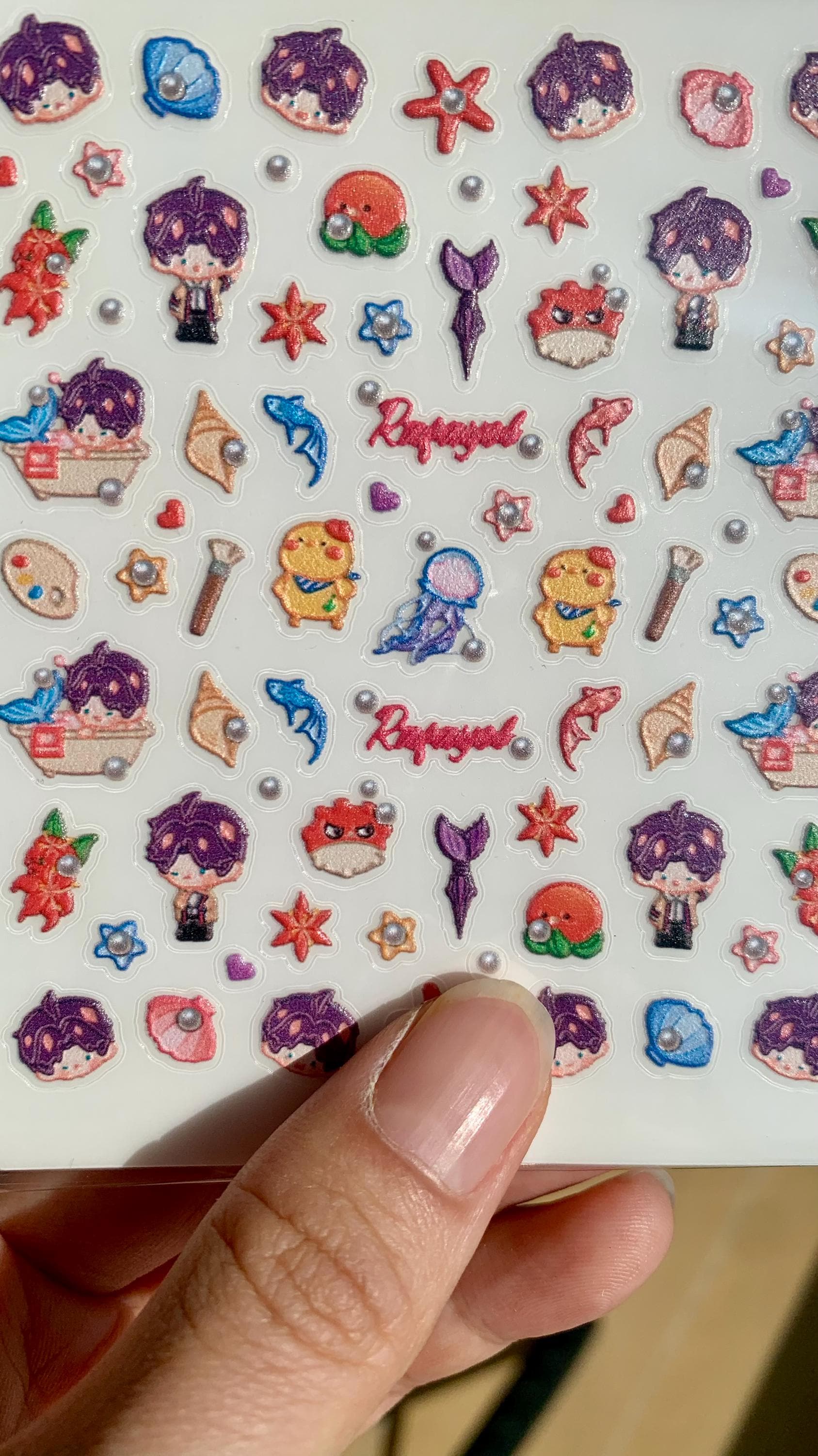 Nail Stickers! Love and Deepspace Sylus Xavier Rafayel Zayne Otoge gamer gift C197