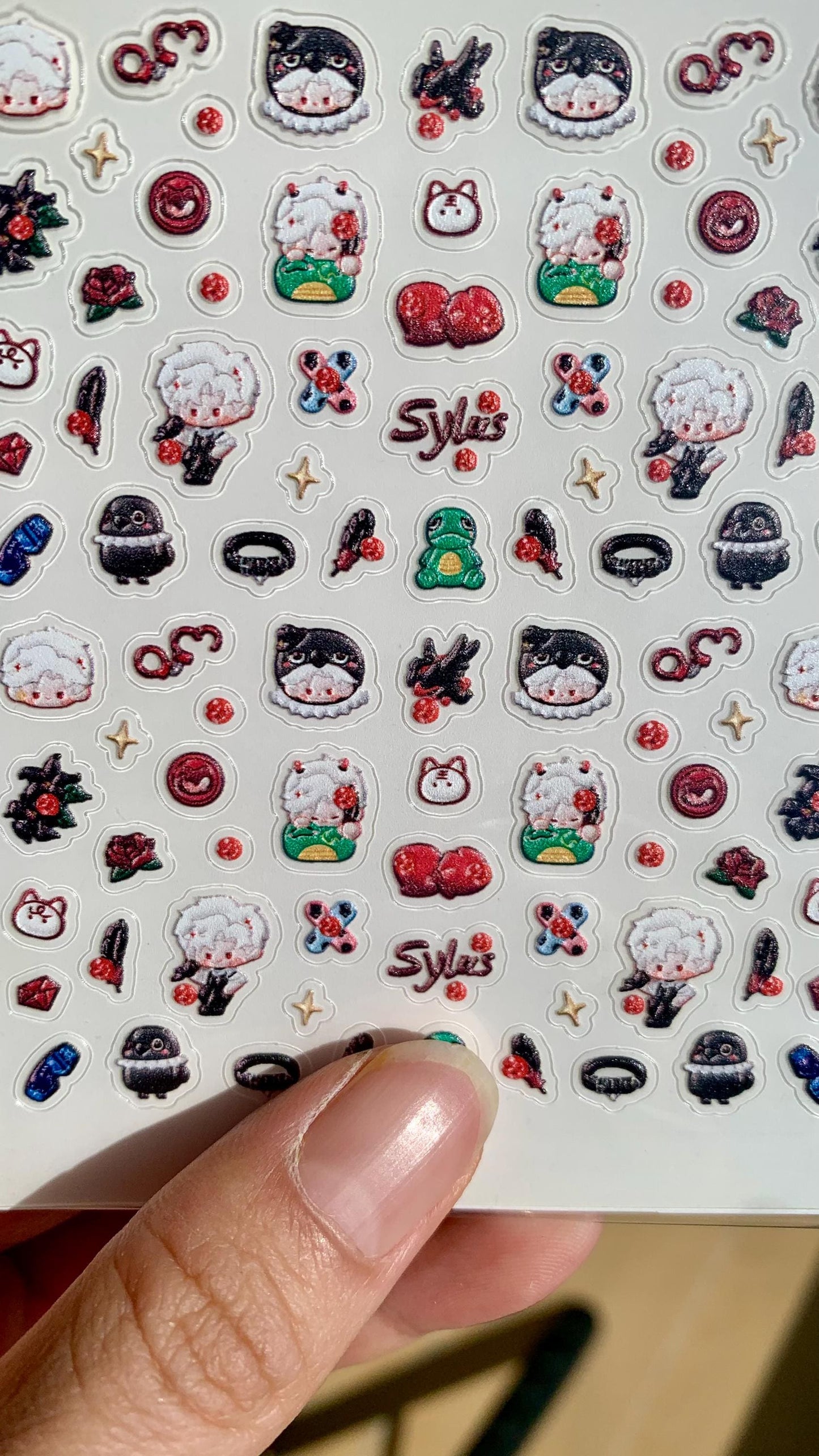 Nail Stickers! Love and Deepspace Sylus Xavier Rafayel Zayne Otoge gamer gift C197