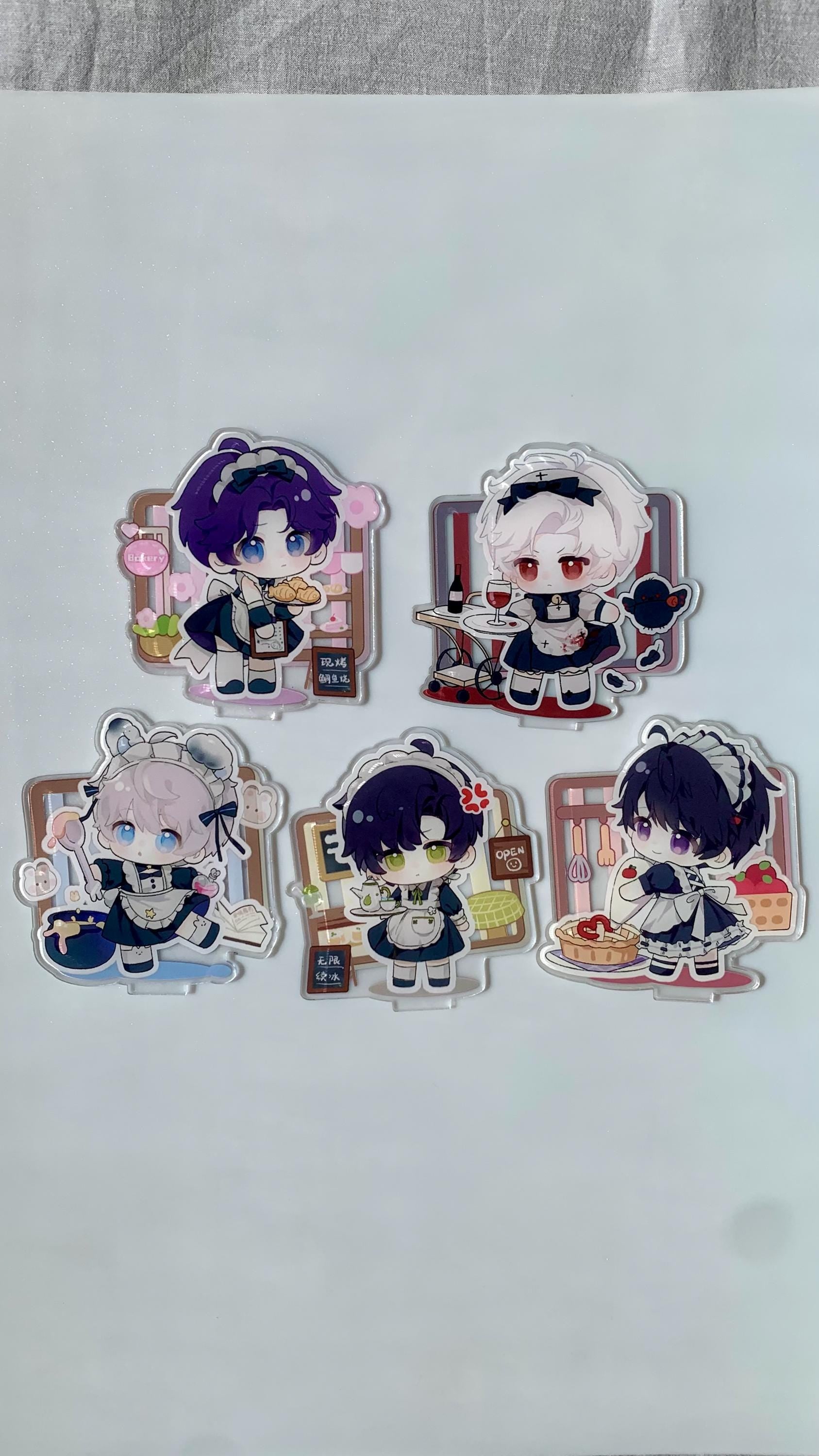 Chibi Standees! Love and Deepspace lolita Sylus Xavier Rafayel Zayne Caleb Otoge gamer gift C199