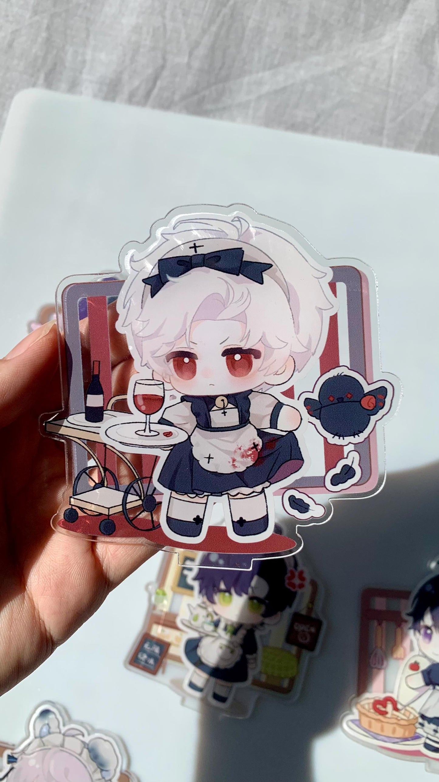 Chibi Standees! Love and Deepspace lolita Sylus Xavier Rafayel Zayne Caleb Otoge gamer gift C199