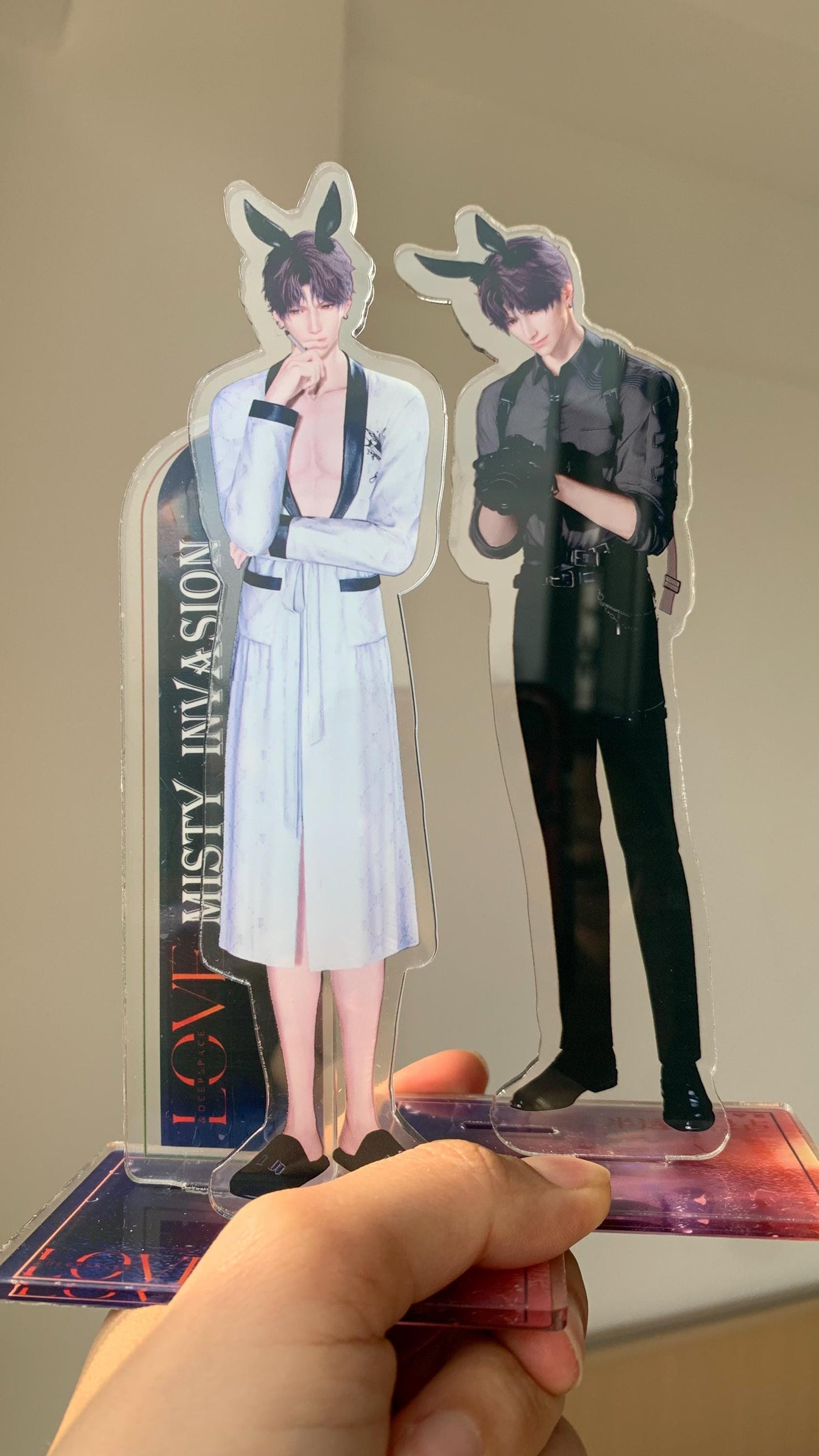 Rafayel Bunnies Stands! Love and Deepspace Qinche Xavier Rafayel Zayne Otoge gamer Ita bag gift C239