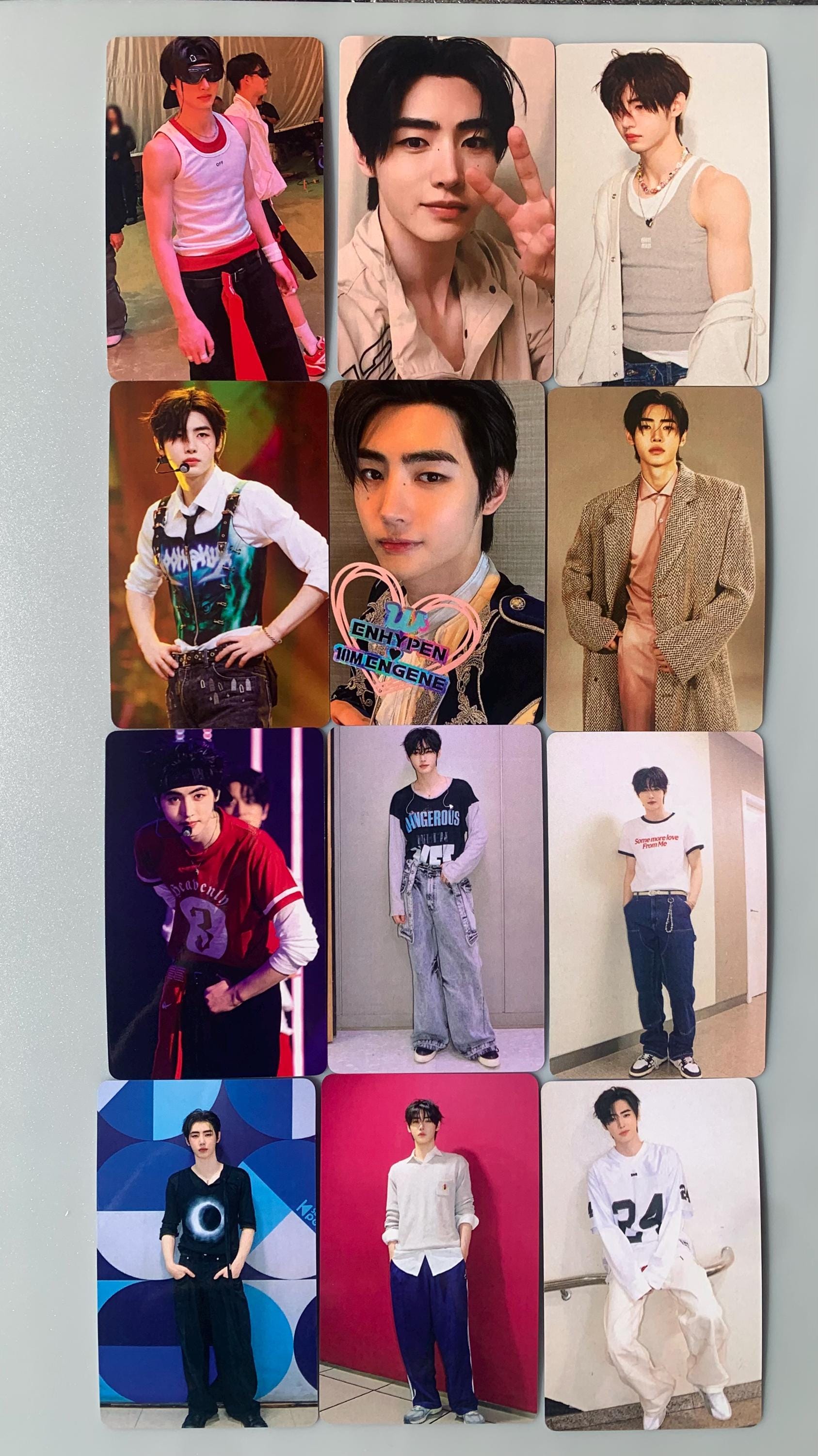 Sunghoon 55pc/set laser cards Enhypen Kpop boy group merch lomo photocards C315