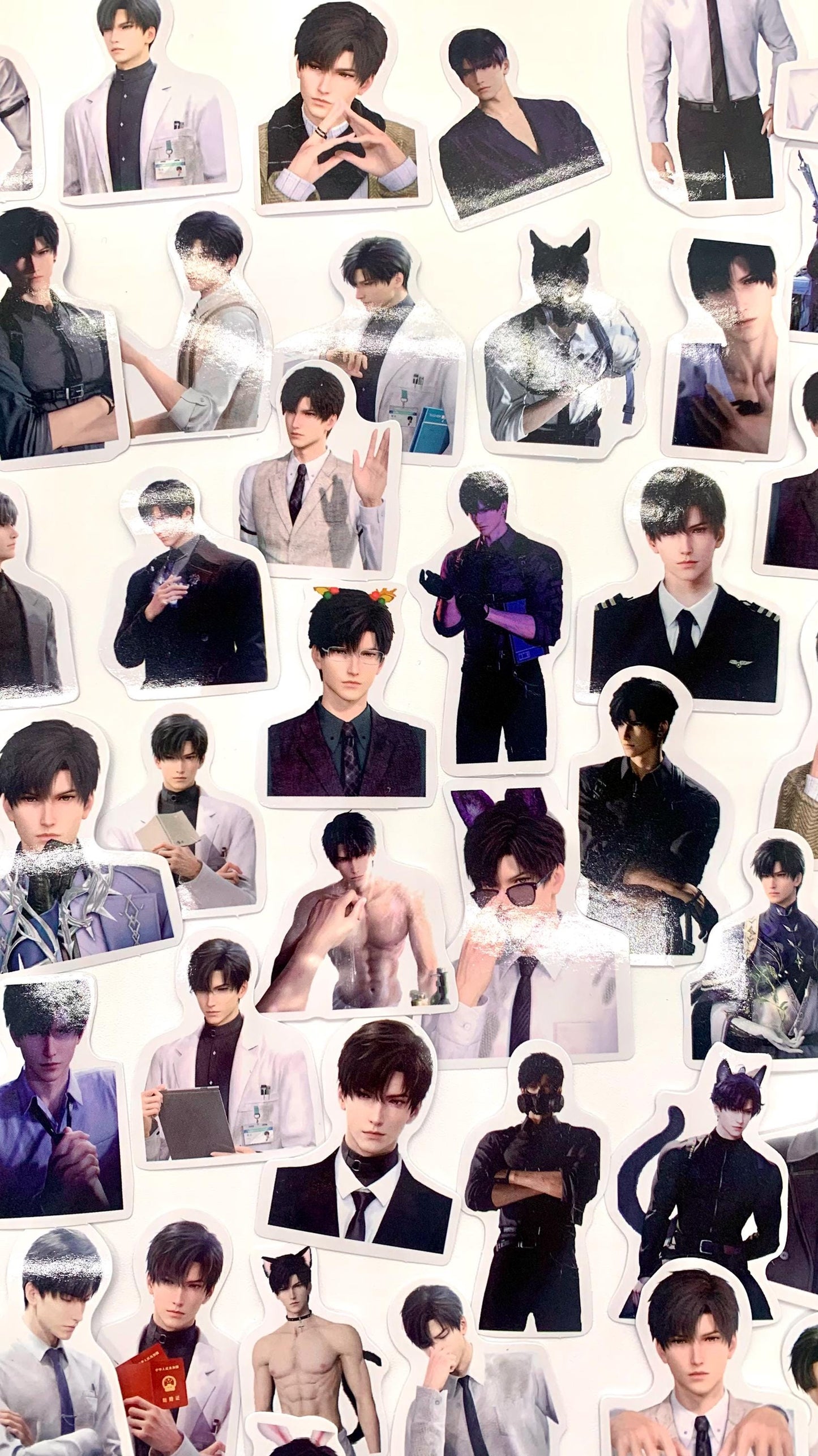 Zayne Stickers 50pcs! Love and Deepspace Qinche Xavier Rafayel Zayne Otoge gamer Ita bag gift C345