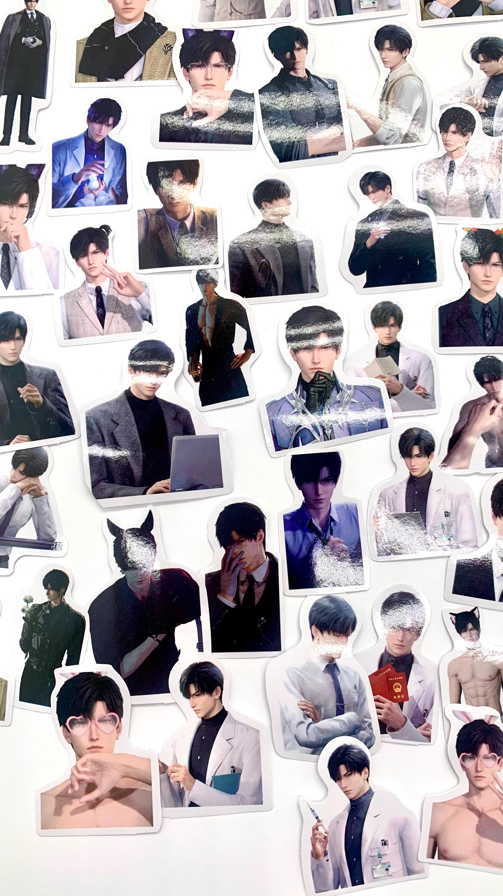 Zayne Stickers 50pcs! Love and Deepspace Qinche Xavier Rafayel Zayne Otoge gamer Ita bag gift C345