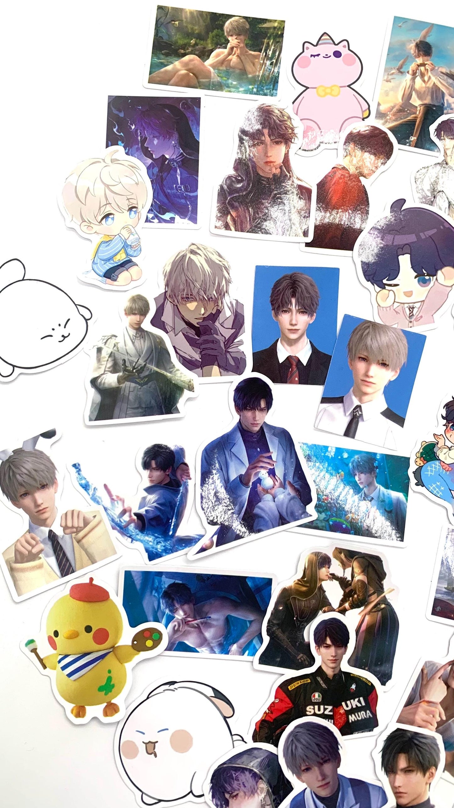 LADs Stickers 50pcs! Love and Deepspace Xavier Rafayel Zayne Otome gamer Ita bag gift C346