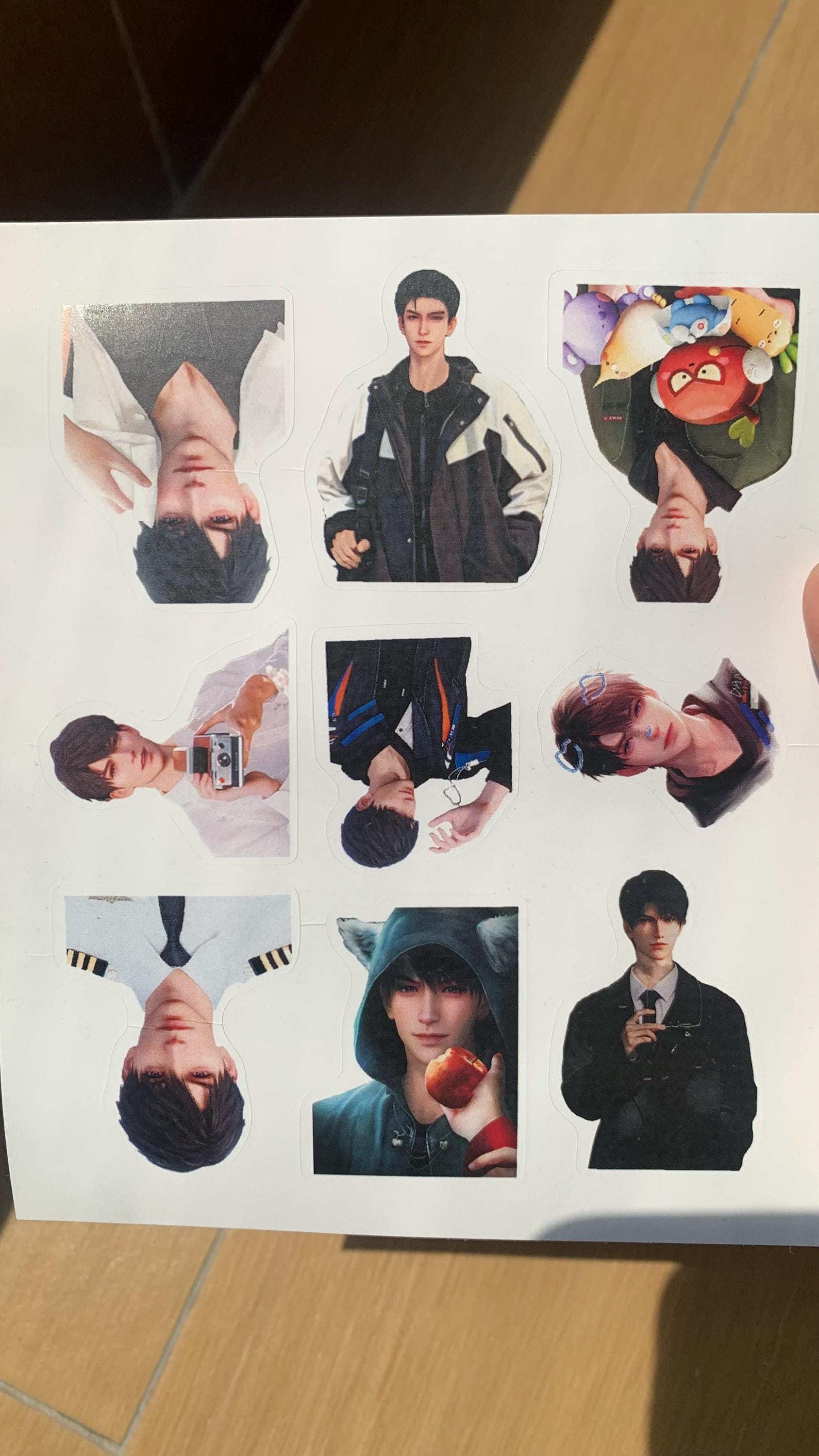 Caleb Stickers 48pcs! Love and Deepspace Qinche Xavier Rafayel Zayne Otome gamer Ita bag gift C352