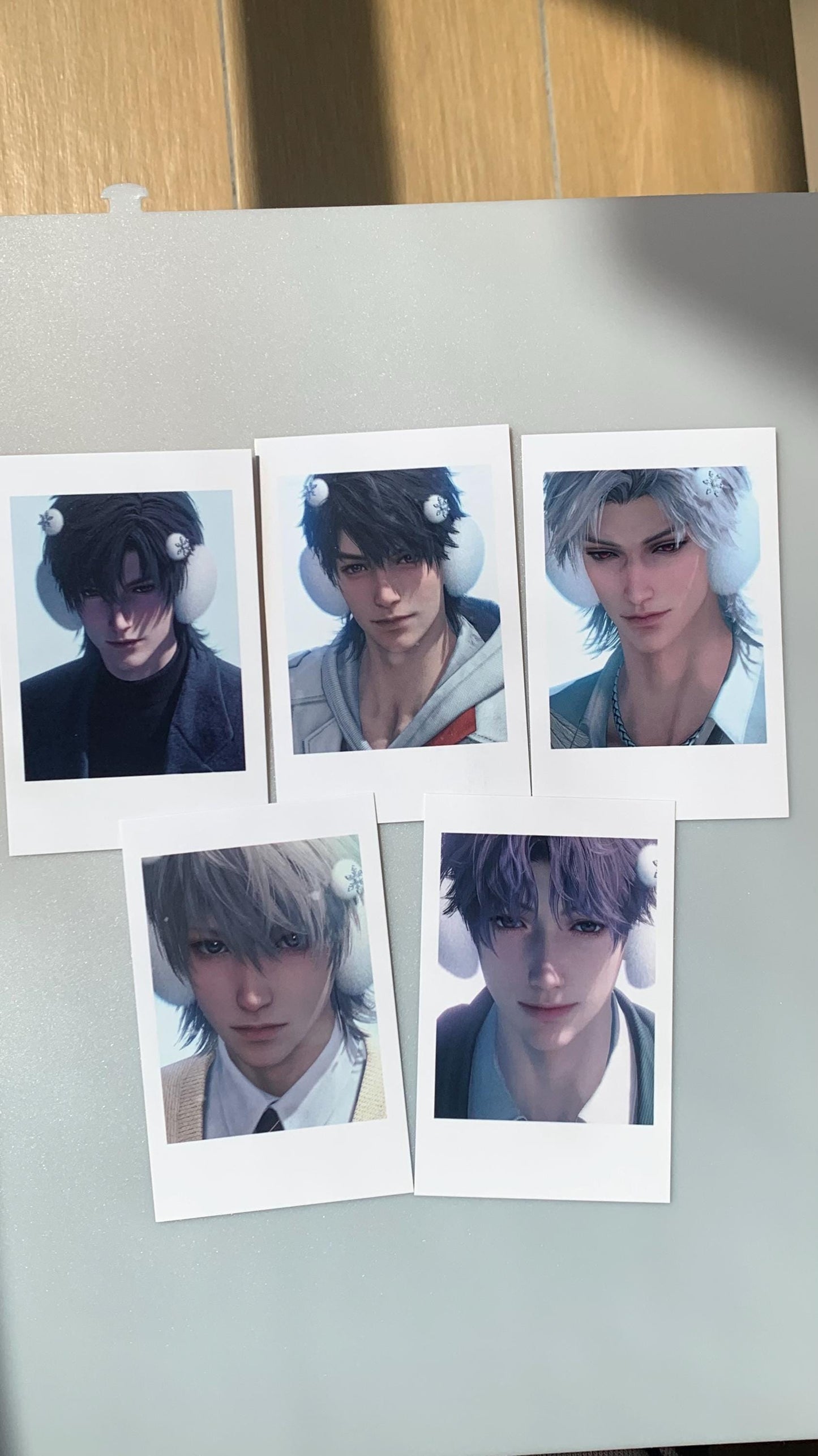 LaDS cards 5pcs/set! Love and Deepspace Xavier Rafayel Zayne Sylus Caleb Otome gamer Ita bag gift C356