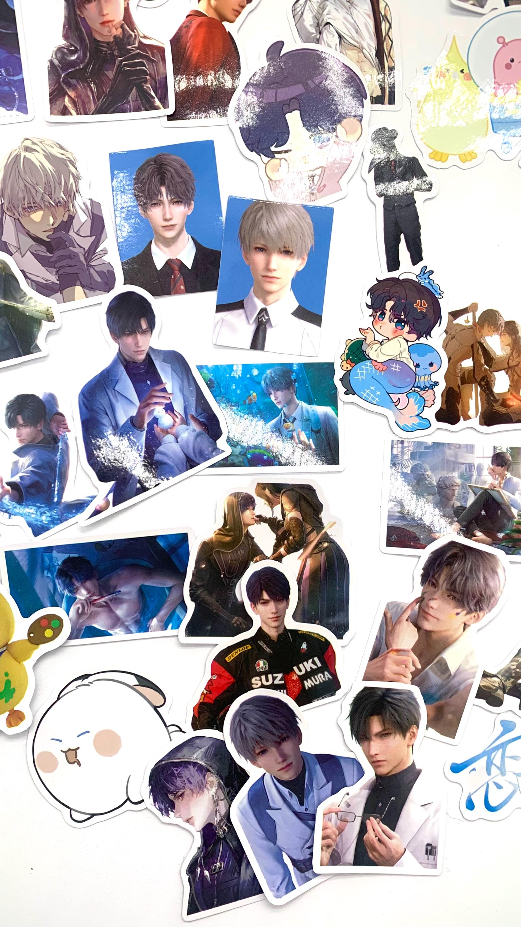 LADs Stickers 50pcs! Love and Deepspace Xavier Rafayel Zayne Otome gamer Ita bag gift C346