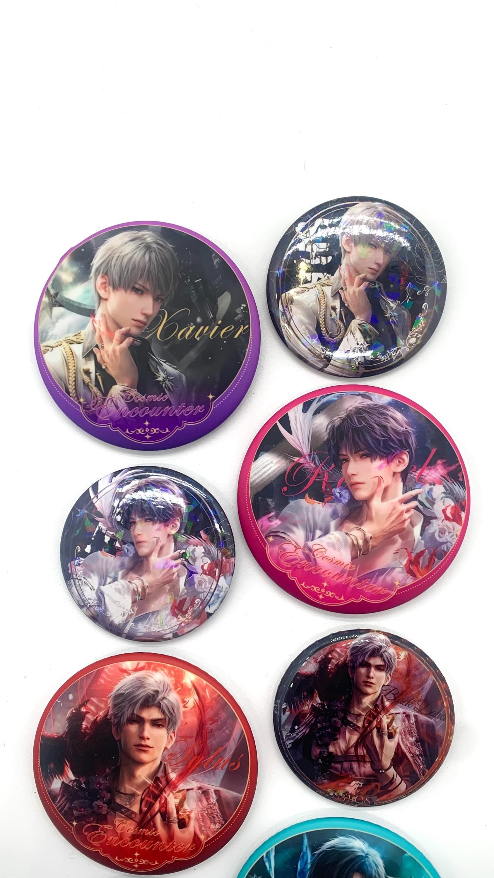 LaDS Badges Set! Love and Deepspace Sylus Xavier Rafayel Zayne Otome gamer gift C350