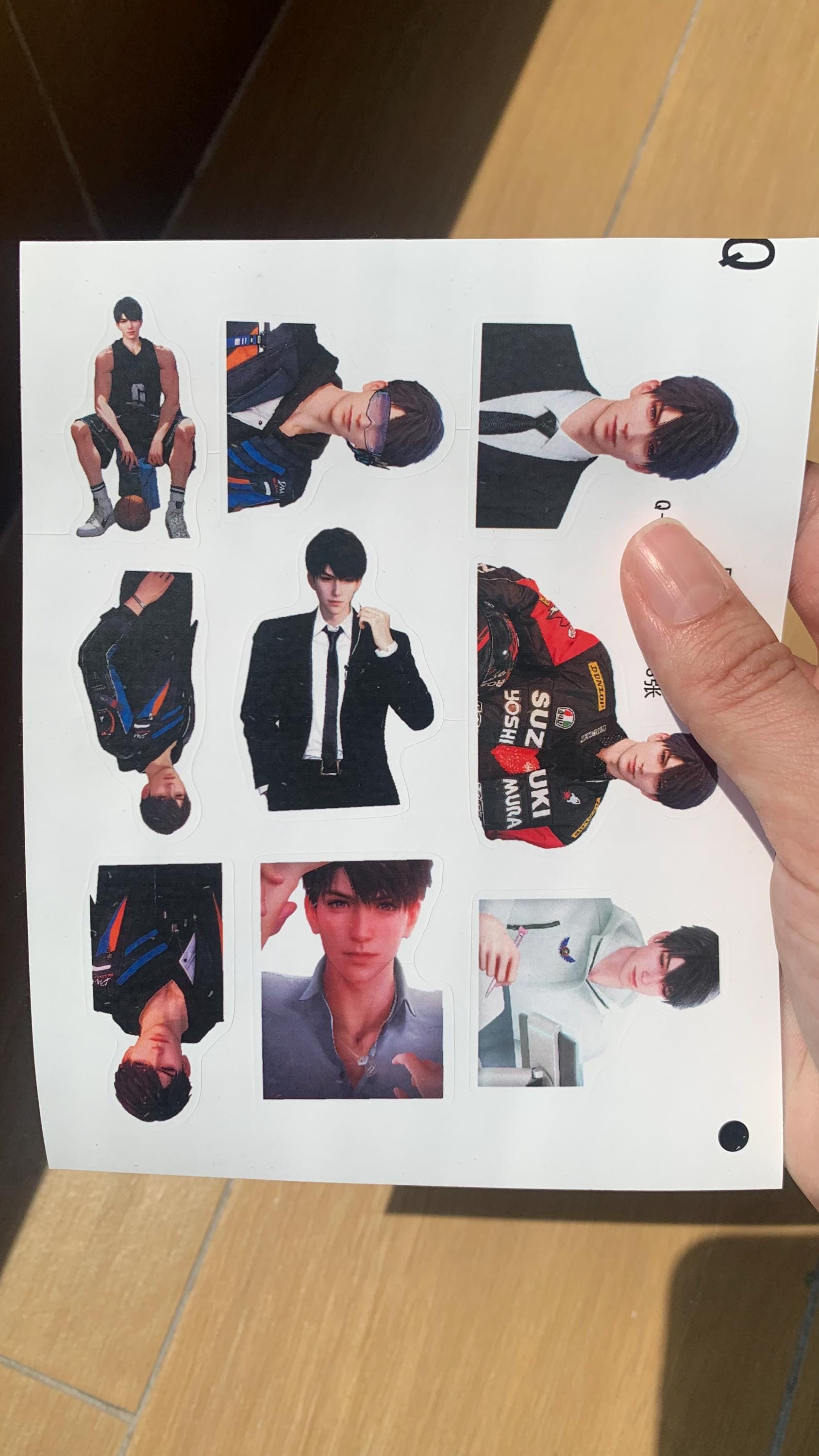 Caleb Stickers 48pcs! Love and Deepspace Qinche Xavier Rafayel Zayne Otome gamer Ita bag gift C352