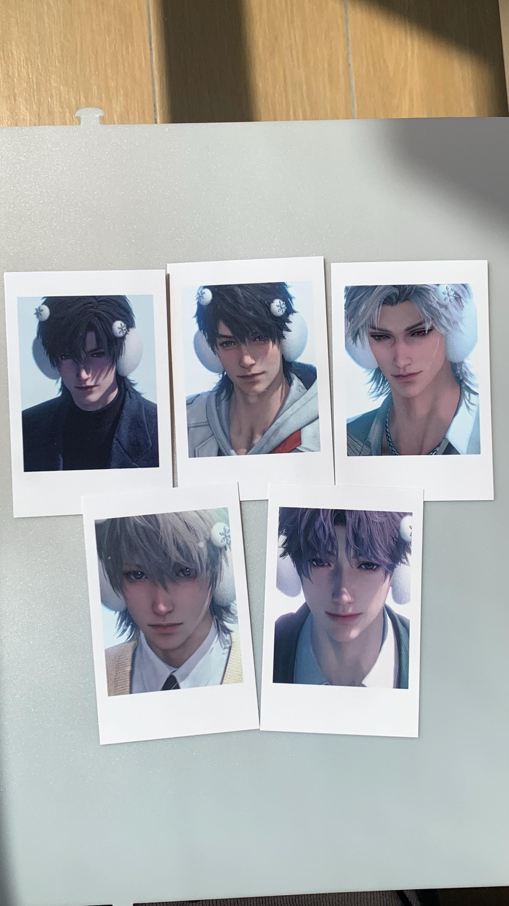 LaDS cards 5pcs/set! Love and Deepspace Xavier Rafayel Zayne Sylus Caleb Otome gamer Ita bag gift C356