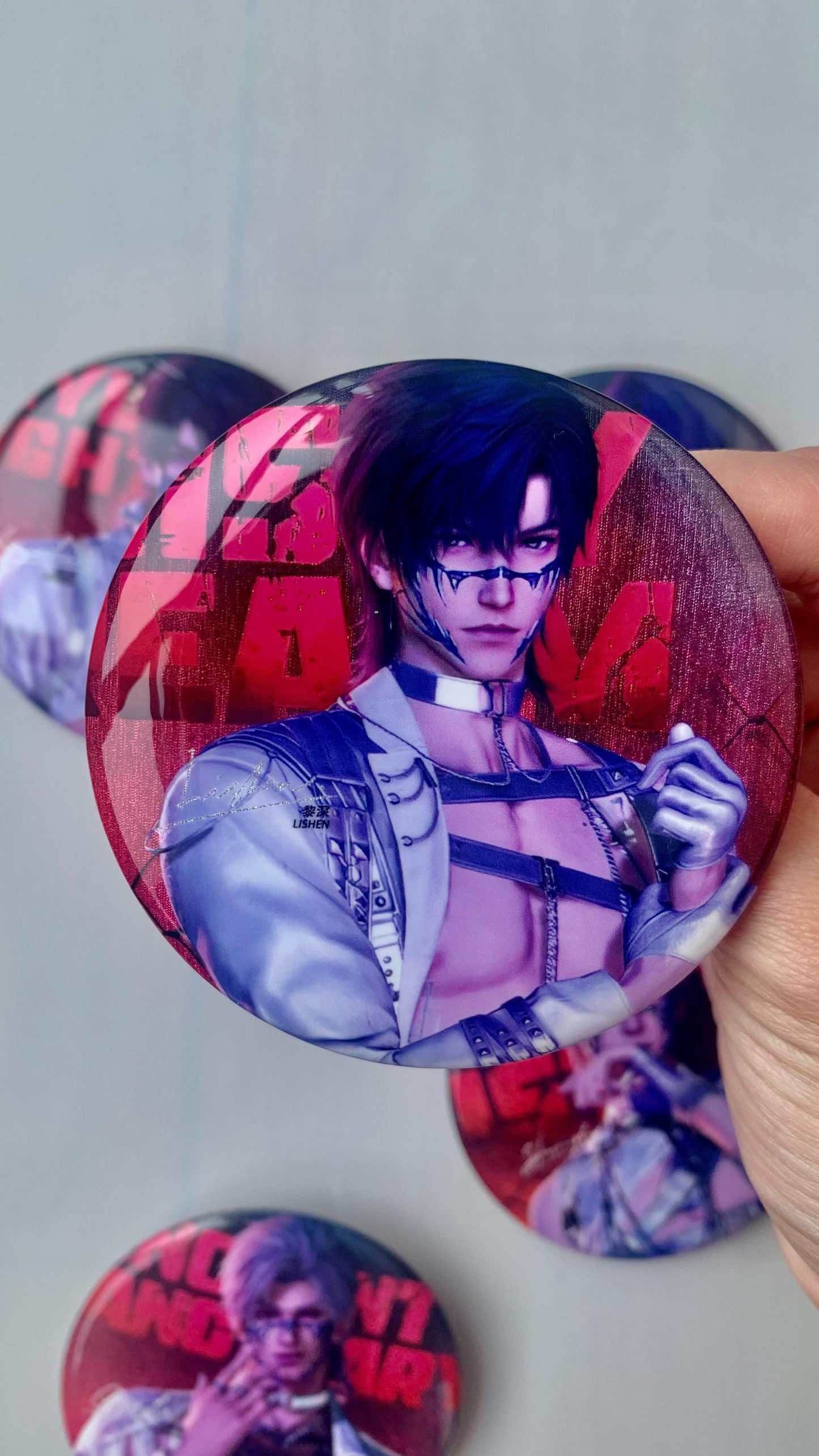 LaDS Badges Set! Love and Deepspace Tomorrow Nowhere To Escape Sylus Caleb Xavier Rafayel Zayne Otome gamer gift C371