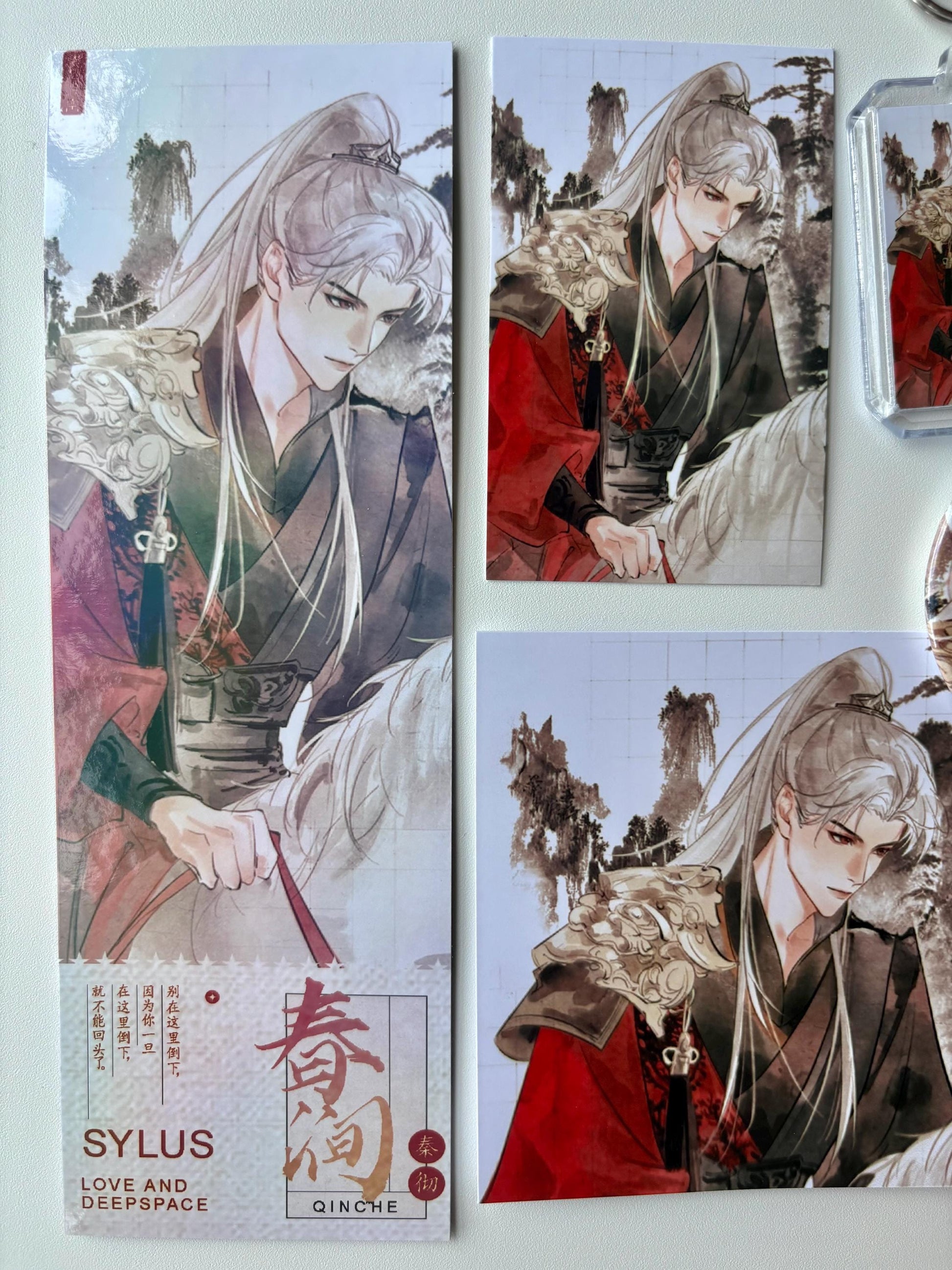 6pc/set Sylus badges & cards! Love and Deepspace Zayne Rafayel Caleb Xavier Otome gamer gift C380