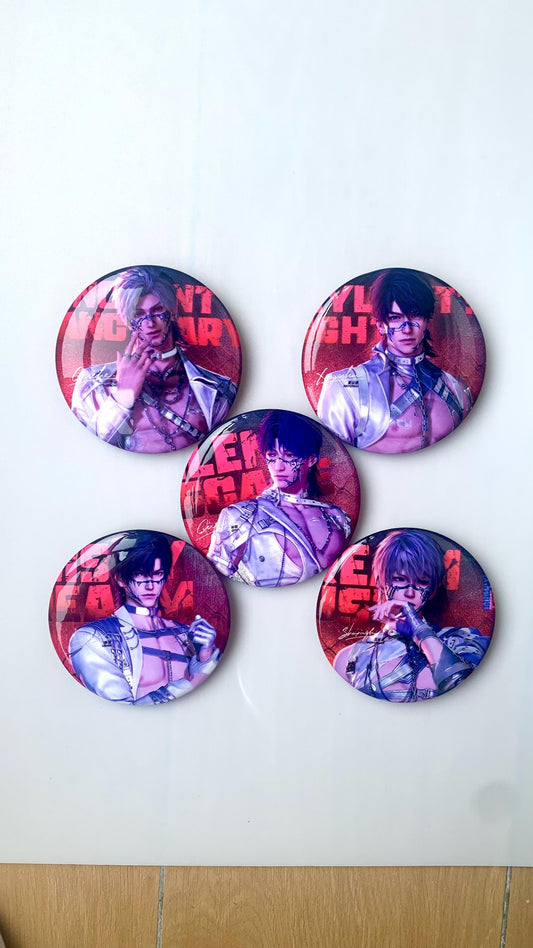 LaDS Badges Set! Love and Deepspace Tomorrow Nowhere To Escape Sylus Caleb Xavier Rafayel Zayne Otome gamer gift C371