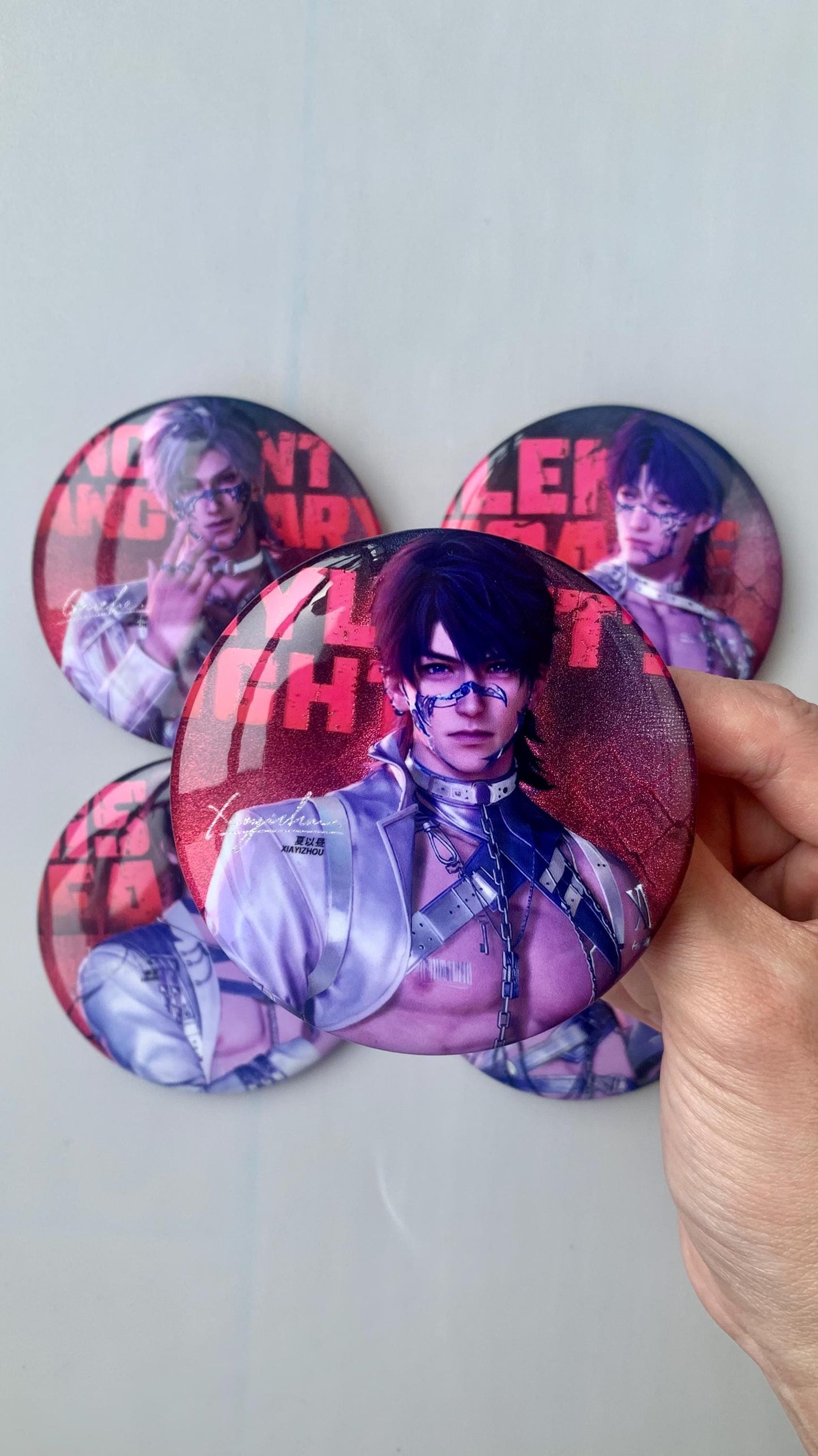 LaDS Badges Set! Love and Deepspace Tomorrow Nowhere To Escape Sylus Caleb Xavier Rafayel Zayne Otome gamer gift C371