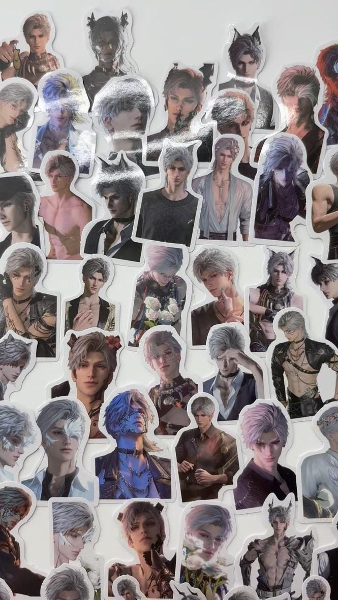 Sylus Stickers 50pcs! Love and Deepspace Qinche Xavier Rafayel Zayne Otoge gamer Ita bag gift C400