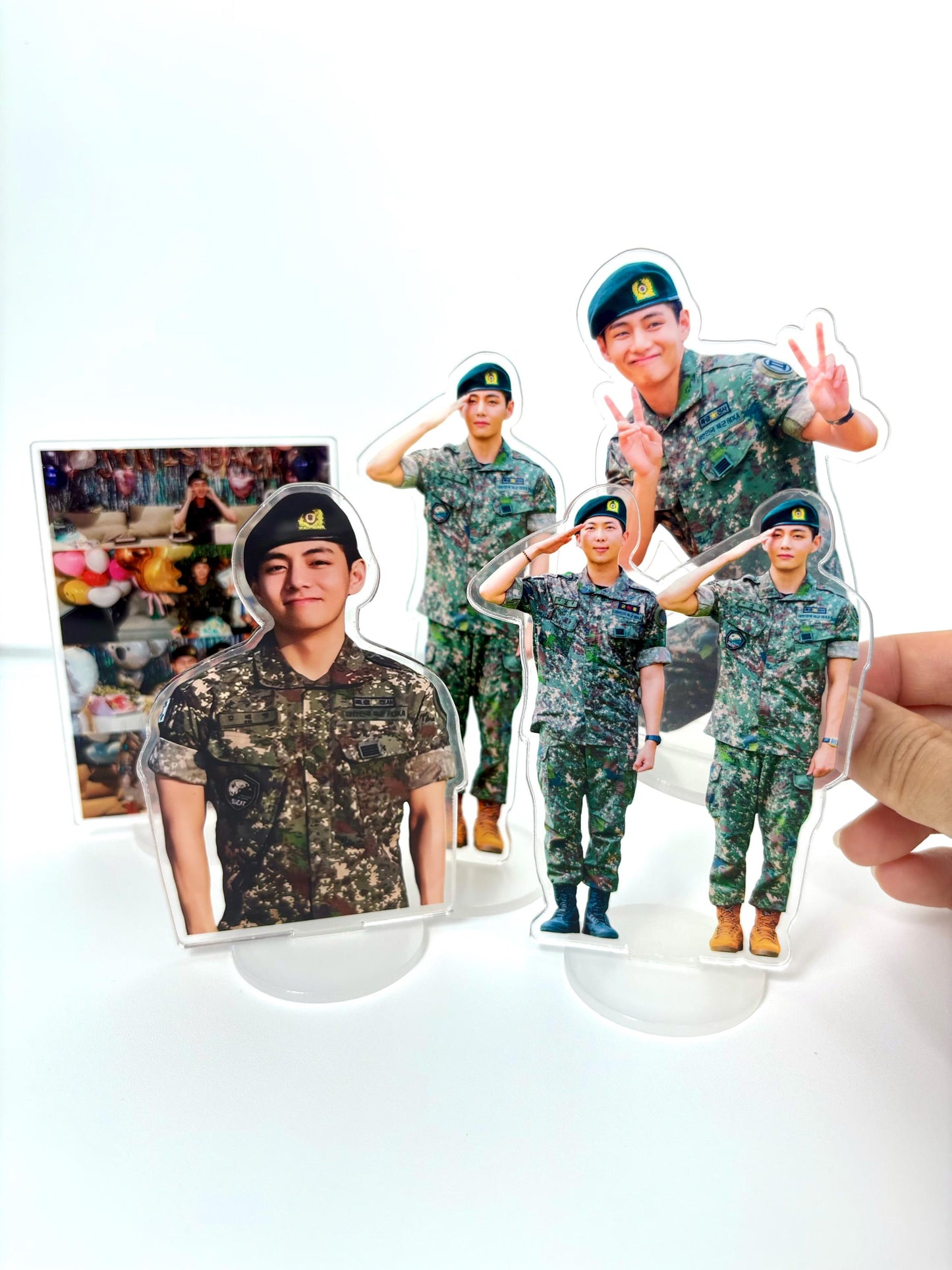 BTS Taehyung D-Day Acrylic Figure Stand Set - Fan Made ARMY Merch