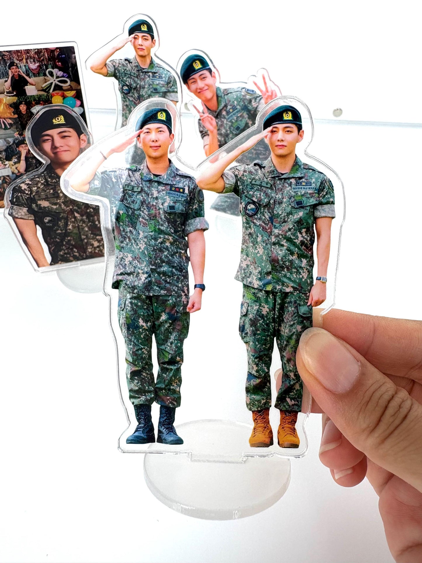 BTS Taehyung D-Day Acrylic Figure Stand Set - Fan Made ARMY Merch