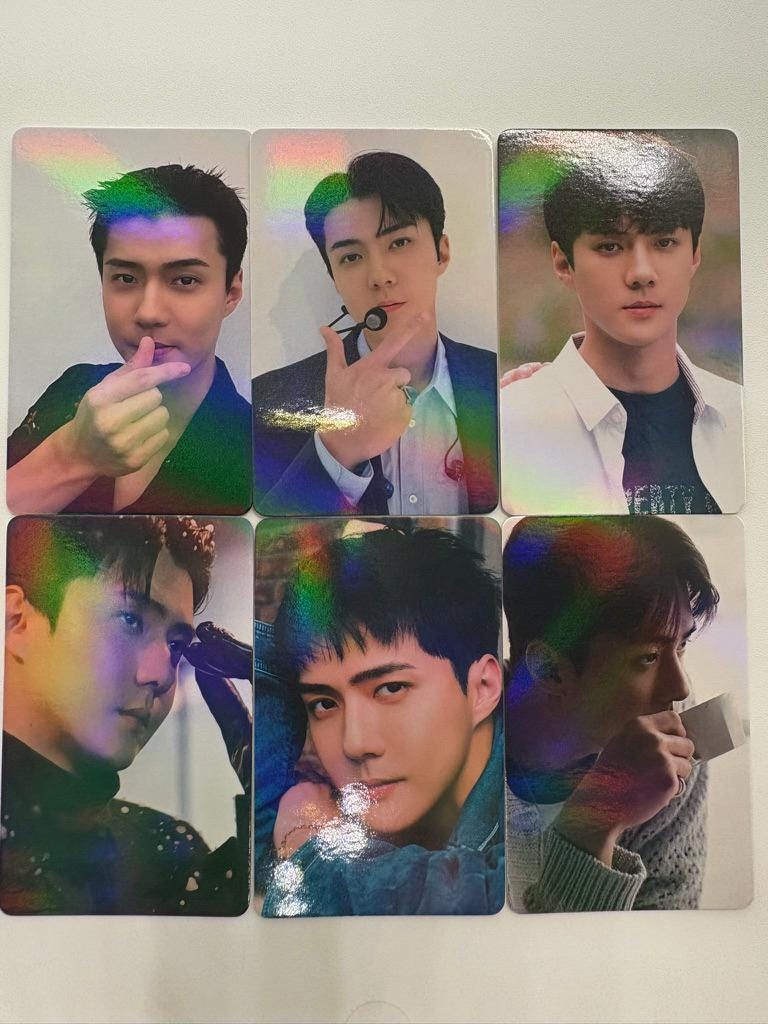 EXO SeHun 50pc/set Kpop merch laser lomo cards C416