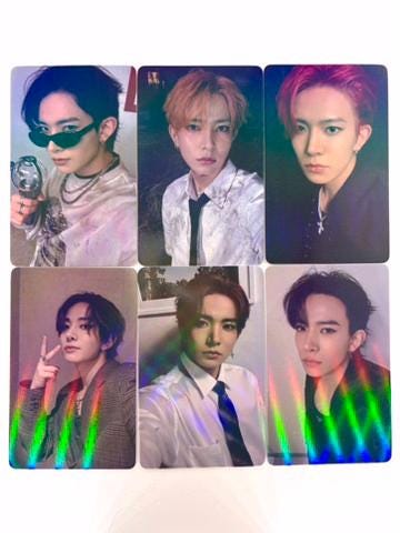 Heeseung 50pc/set laser cards Enhypen Kpop boy group merch lomo photocards C439