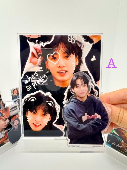 Jungkook Acrylic Standee: Kpop BTS Fan Art, Golden Bangtan Boys