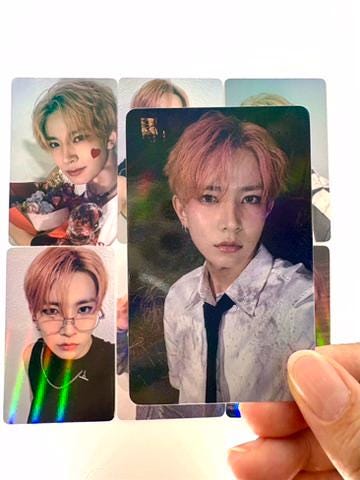 Heeseung 50pc/set holographic cards E N H Y P E N Kpop boy group merch lomo photocards C439