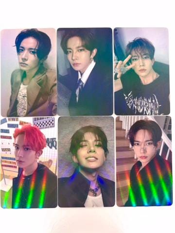 Heeseung 50pc/set laser cards Enhypen Kpop boy group merch lomo photocards C439