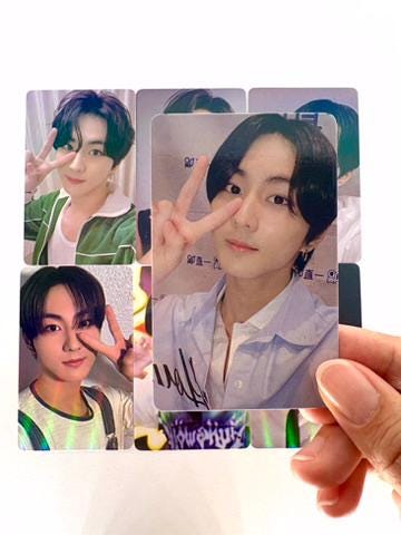Jungwon 50pc/set laser cards Enhypen Kpop boy group merch lomo photocards C440