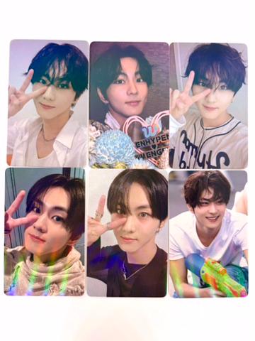 Jungwon 50pc/set laser cards Enhypen Kpop boy group merch lomo photocards C440