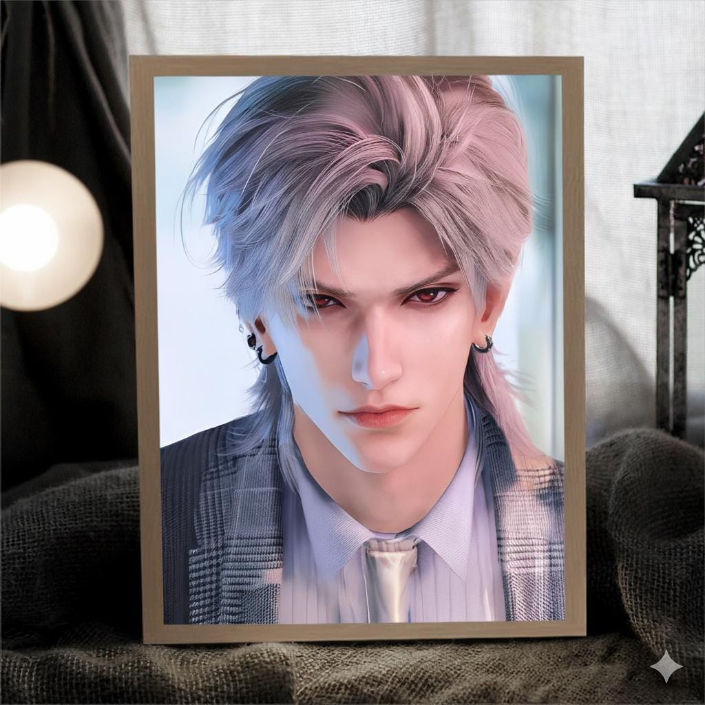 Sylus Mirror/LightBox! Custom Order Night Lamp Love and Deepspace Sylus Xavier Rafayel Zayne Caleb Otome gamer gift bedroom decor C501