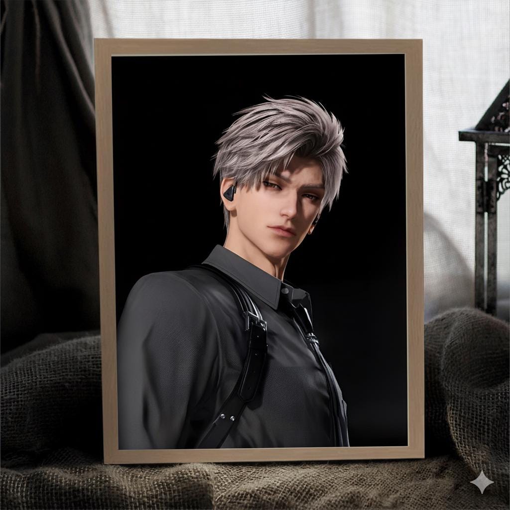 Sylus Mirror/LightBox! Custom Order Night Lamp Love and Deepspace Sylus Xavier Rafayel Zayne Caleb Otome gamer gift bedroom decor C501