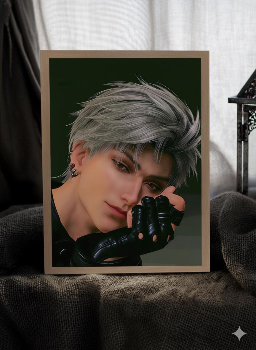 Sylus Mirror/LightBox! Custom Order Night Lamp Love and Deepspace Sylus Xavier Rafayel Zayne Caleb Otome gamer gift bedroom decor C502