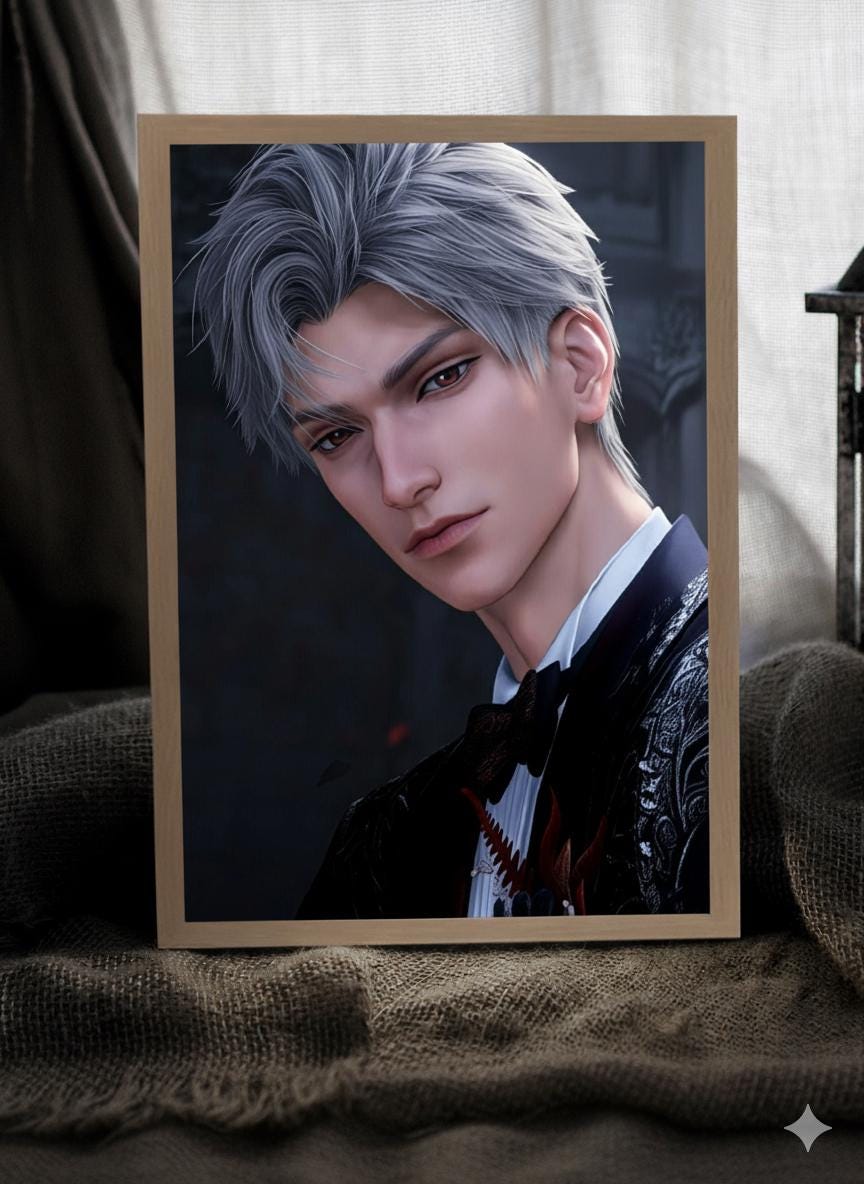 Sylus Mirror/LightBox! Custom Order Night Lamp Love and Deepspace Sylus Xavier Rafayel Zayne Caleb Otome gamer gift bedroom decor C502