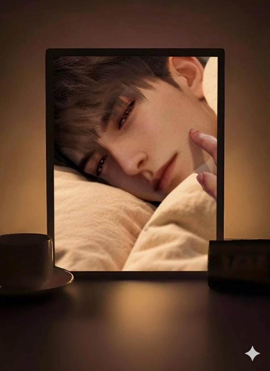 Caleb Mirror/LightBox! Custom Order Night Lamp Love and Deepspace Sylus Xavier Rafayel Zayne Caleb Otome gamer gift bedroom decor C504