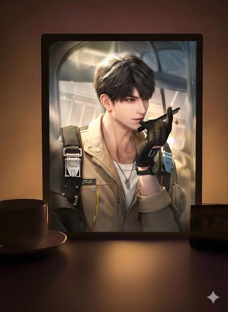 Caleb Mirror/LightBox! Custom Order Night Lamp Love and Deepspace Sylus Xavier Rafayel Zayne Caleb Otome gamer gift bedroom decor C504