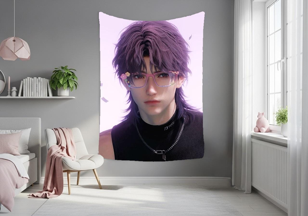 Rafayel Hanging Tapestry | Love and Deepspace | Personalized Wall Art | Made to Order | Polyester Fabric | Ship Flag Banner