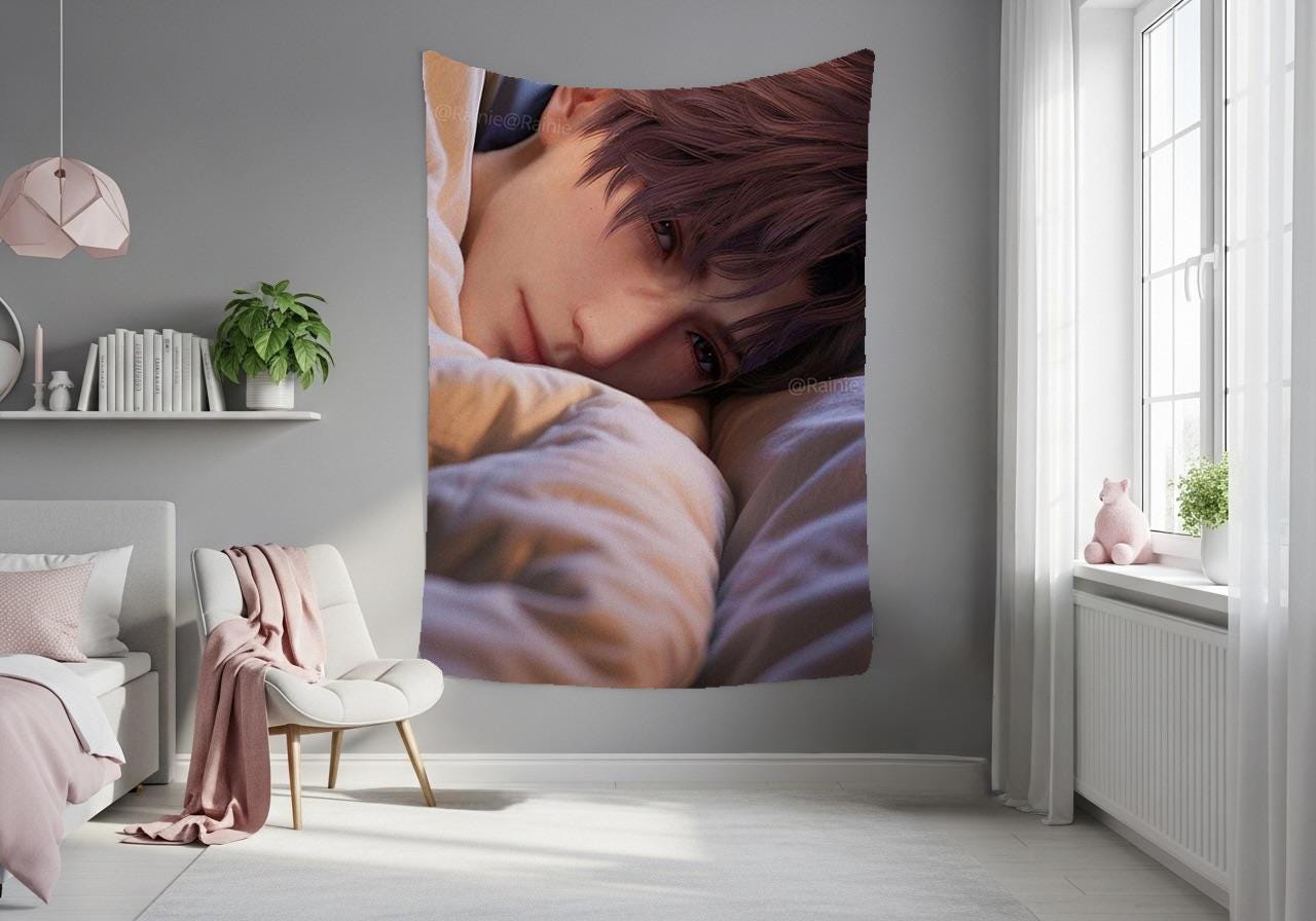 Rafayel Hanging Tapestry | Love and Deepspace | Personalized Wall Art | Made to Order | Polyester Fabric | Ship Flag Banner