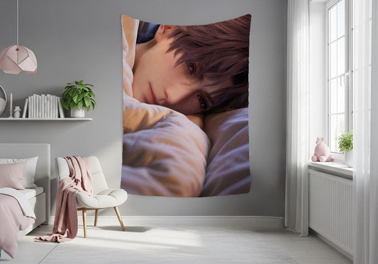 Rafayel Hanging Tapestry | Love and Deepspace | Personalized Wall Art | Made to Order | Polyester Fabric | Ship Flag Banner