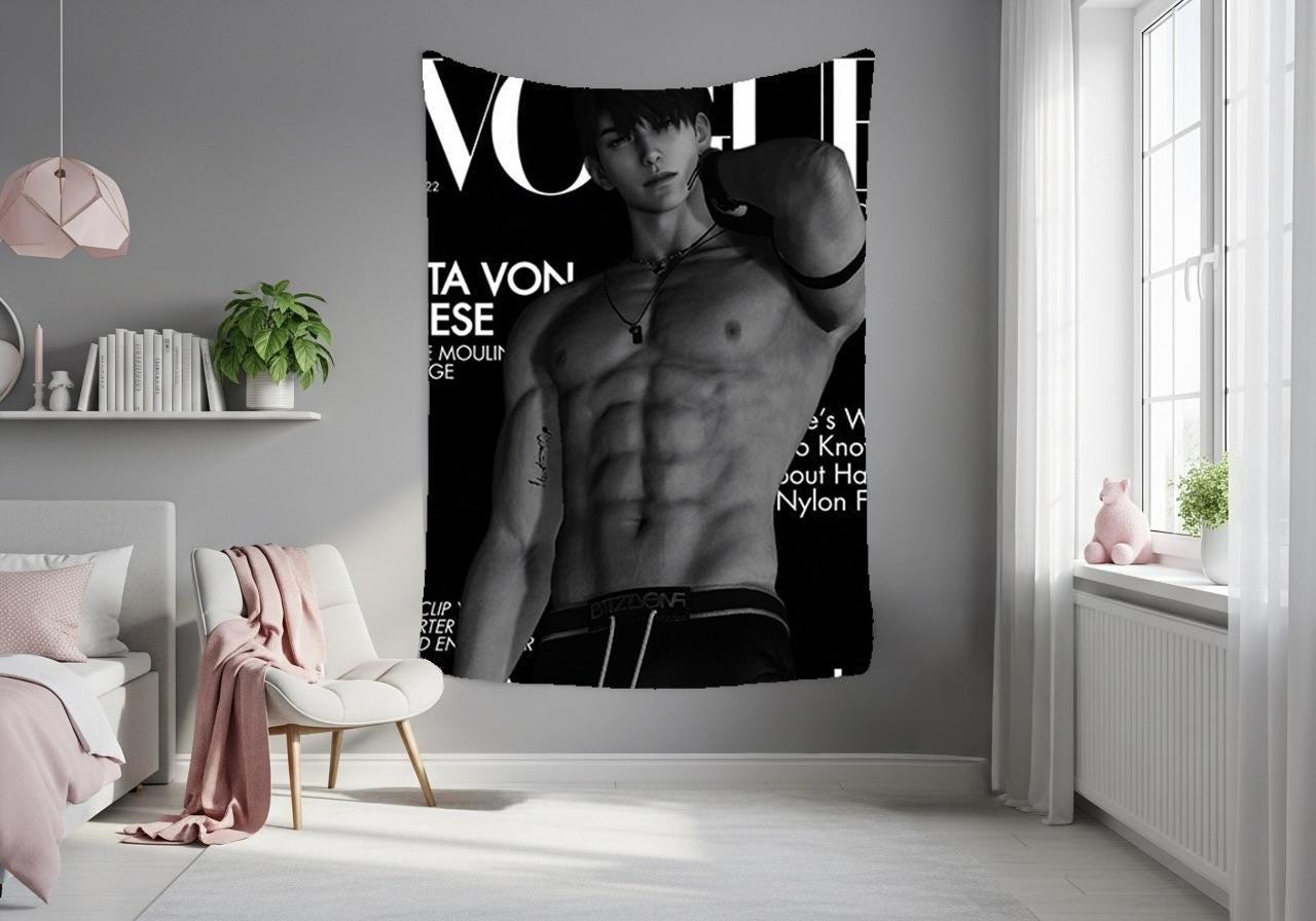 Caleb Hanging Tapestry | Love and Deepspace | Personalized Wall Art | Made to Order | Polyester Fabric | Ship Flag Banner