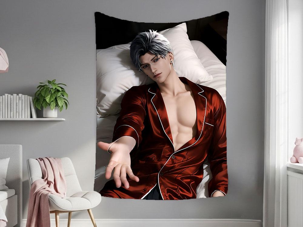 Sylus Hanging Tapestry | Love and Deepspace | Personalized Wall Art | Made to Order | Polyester Fabric | Ship Flag Banner