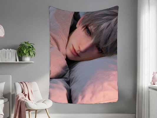 Xavier Hanging Tapestry | Love and Deepspace | Personalized Wall Art | Made to Order | Polyester Fabric | Ship Flag Banner