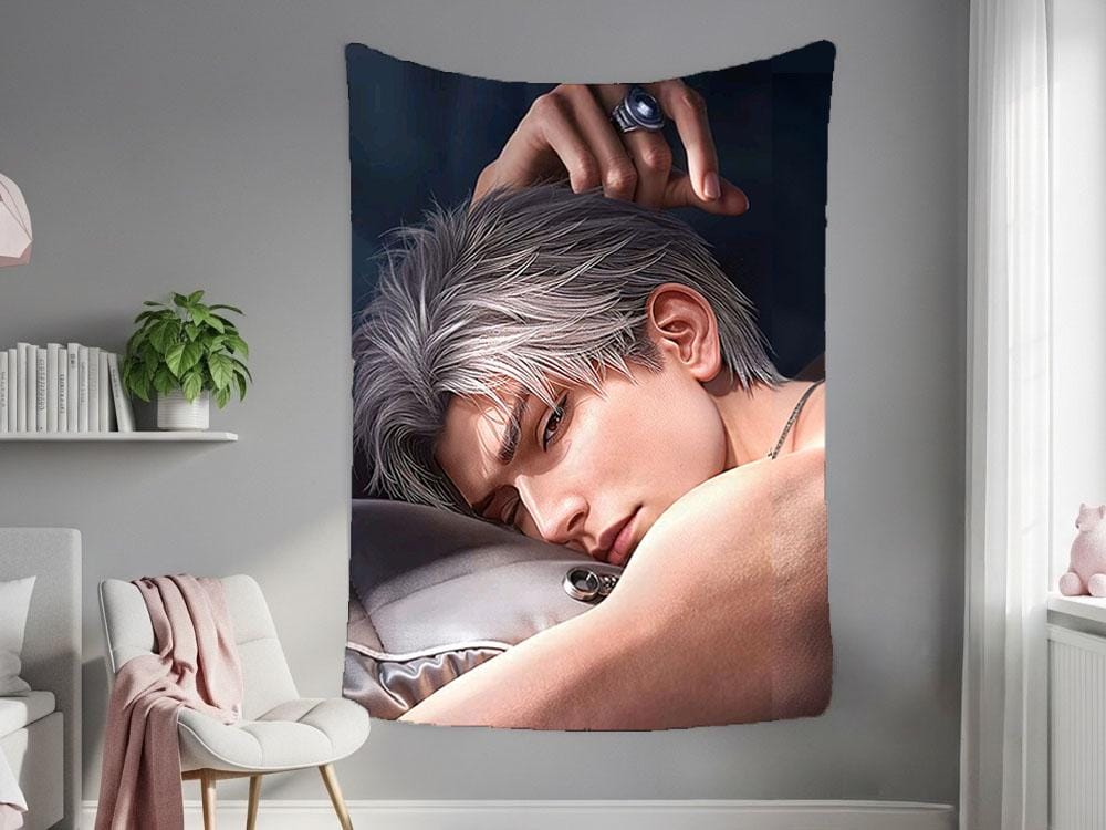 Sylus Hanging Tapestry | Love and Deepspace | Personalized Wall Art | Made to Order | Polyester Fabric | Ship Flag Banner