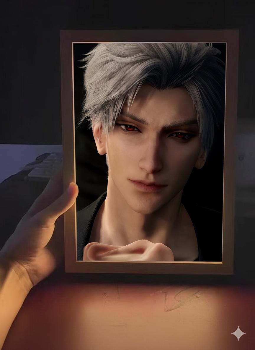 Sylus Mirror/LightBox! Customisable Night Lamp Love and Deepspace Sylus Xavier Rafayel Zayne Caleb Otome gamer gift bedroom decor C500