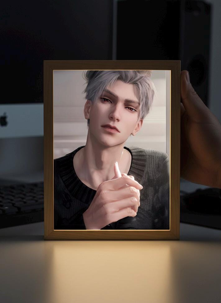 Sylus Mirror/LightBox! Customisable Night Lamp Love and Deepspace Sylus Xavier Rafayel Zayne Caleb Otome gamer gift bedroom decor C500