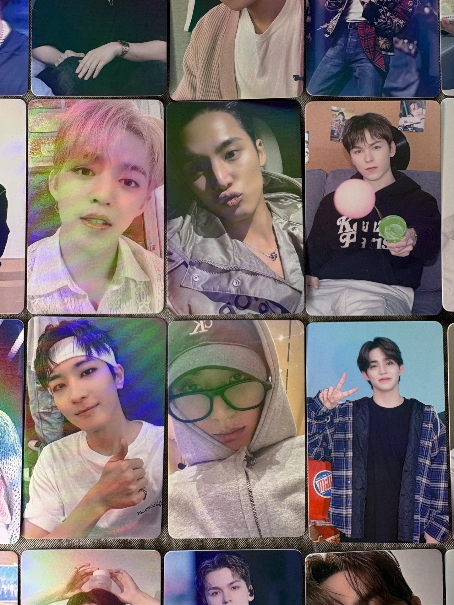 Seventeen 50pc/set Laser Photocards SCoups Jeonghan Joshua Jun Hoshi Wonwoo Woozi DK Mingyu The8 Seungkwan Vernon Dino Kpop Lomo Cards