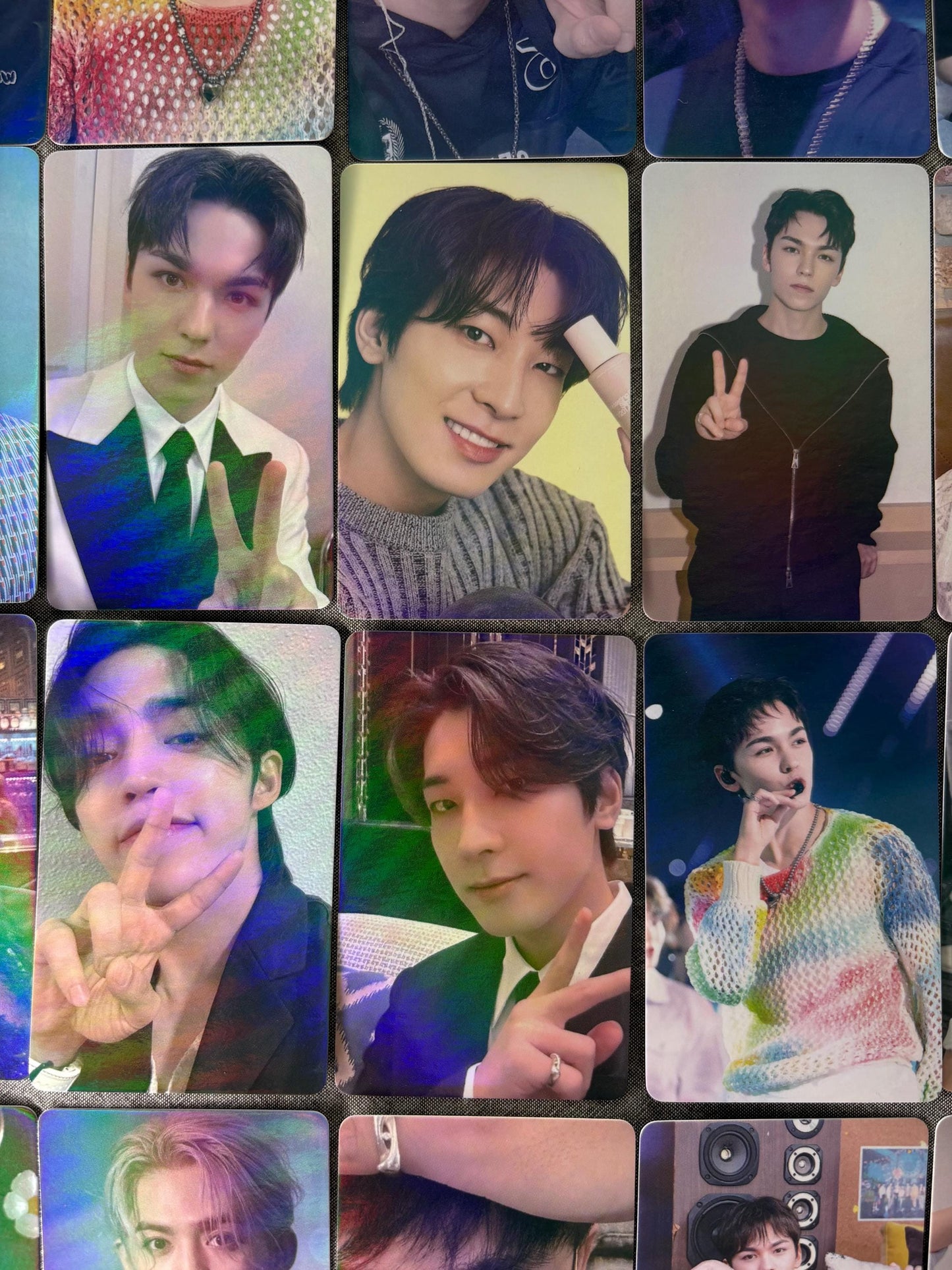 Seventeen 50pc/set Laser Photocards SCoups Jeonghan Joshua Jun Hoshi Wonwoo Woozi DK Mingyu The8 Seungkwan Vernon Dino Kpop Lomo Cards