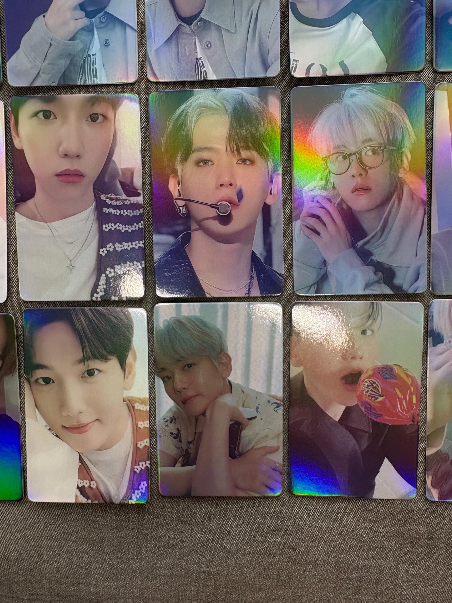 Baekhyun 56pc/set Kpop merch EXO Byun Baek-hyun holographic lomo cards