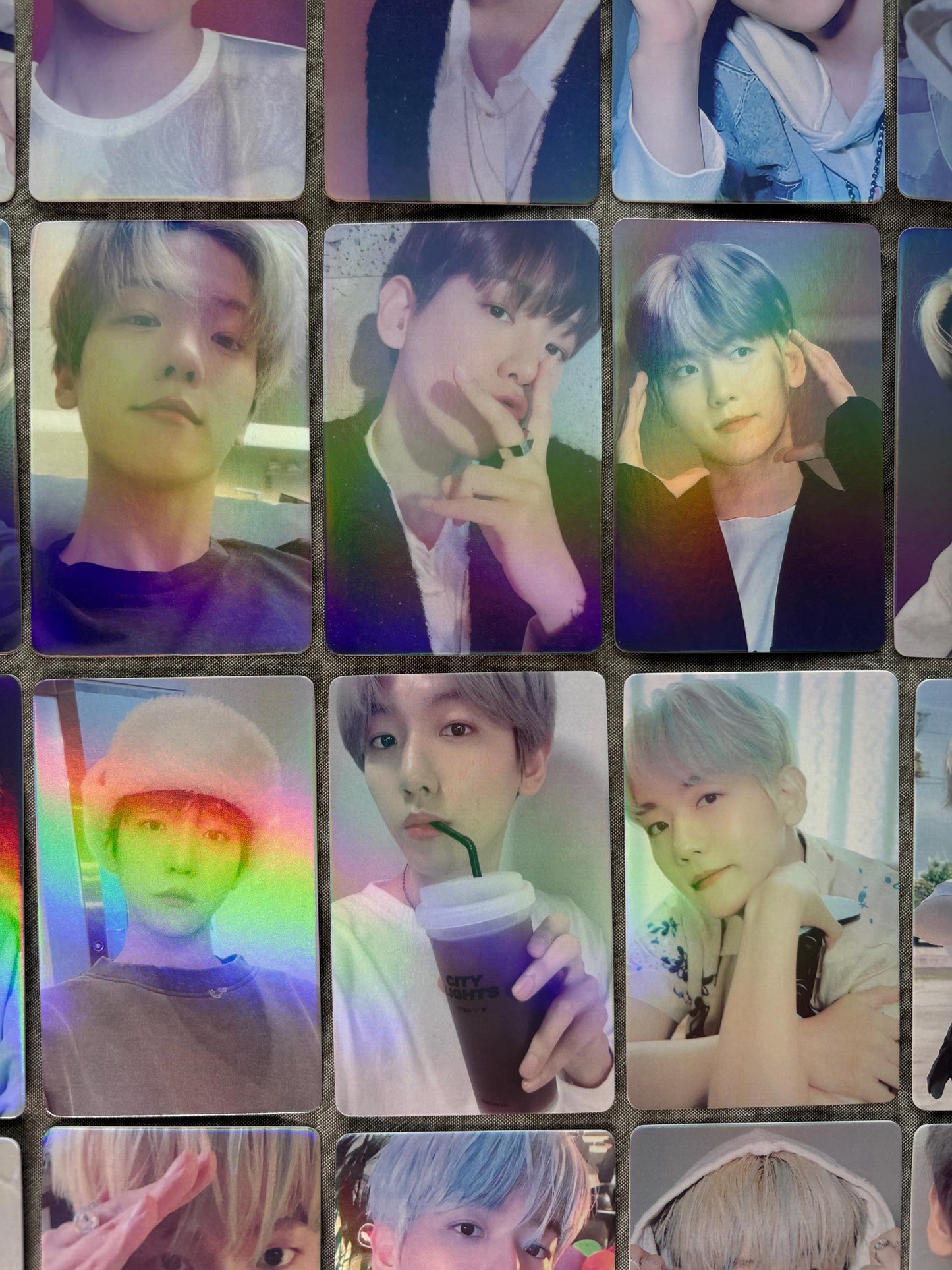 Baekhyun 56pc/set Kpop merch EXO Byun Baek-hyun holographic lomo cards