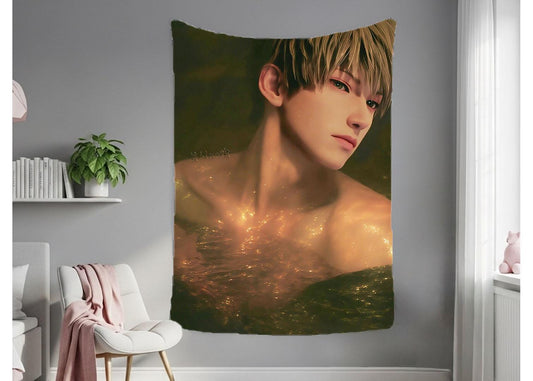 Xavier Hanging Tapestry | Love and Deepspace | Personalized Wall Art | Made to Order | Polyester Fabric | Ship Flag Banner