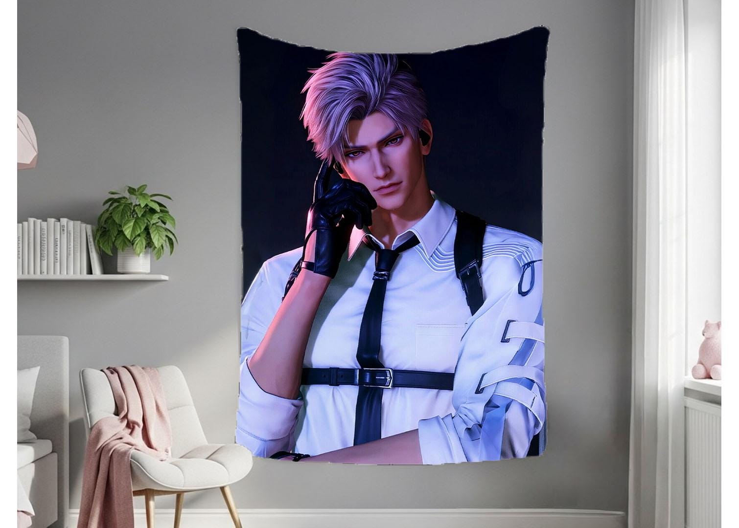 Sylus Hanging Tapestry | Love and Deepspace | Personalized Wall Art | Made to Order | Polyester Fabric | Ship Flag Banner